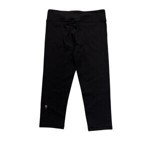 IVIVVA Athletica Girls black reversible full length stretch leggings size 12 EUC